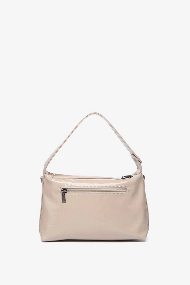 Abbacino Bolso de hombro en charol beige Solo hoy