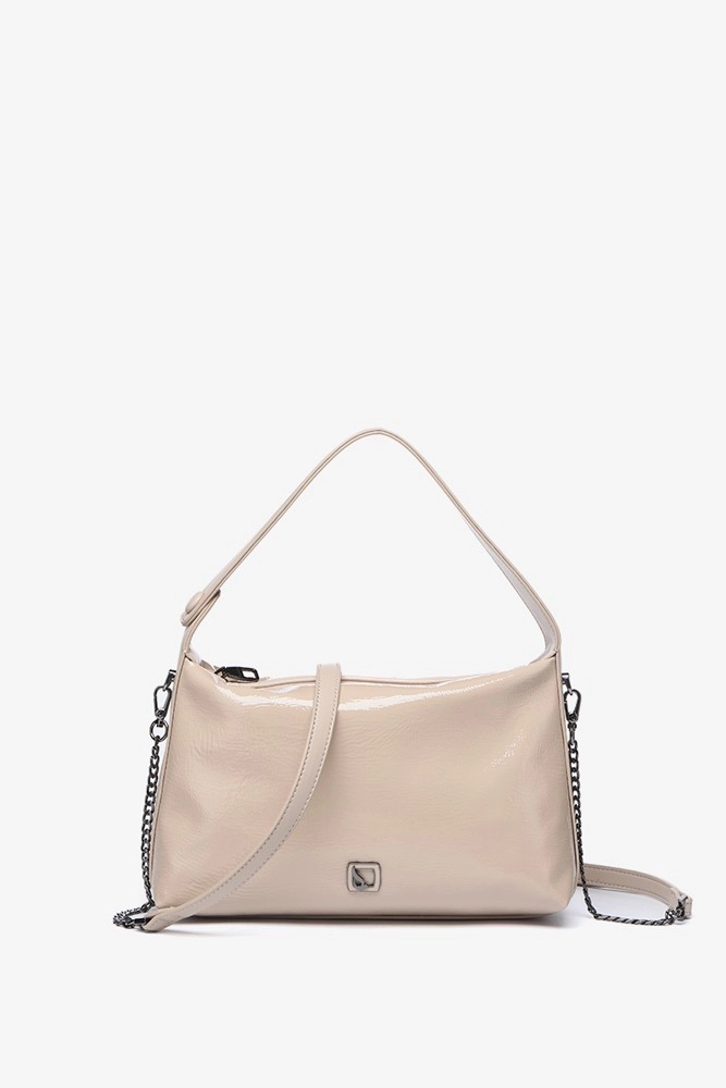 Abbacino Bolso de hombro en charol beige Solo hoy
