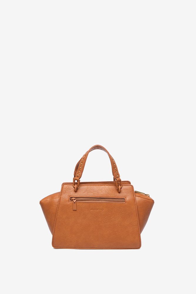 Abbacino Bolso de mano pequeño en materiales reciclados cognac Promoción trimestral