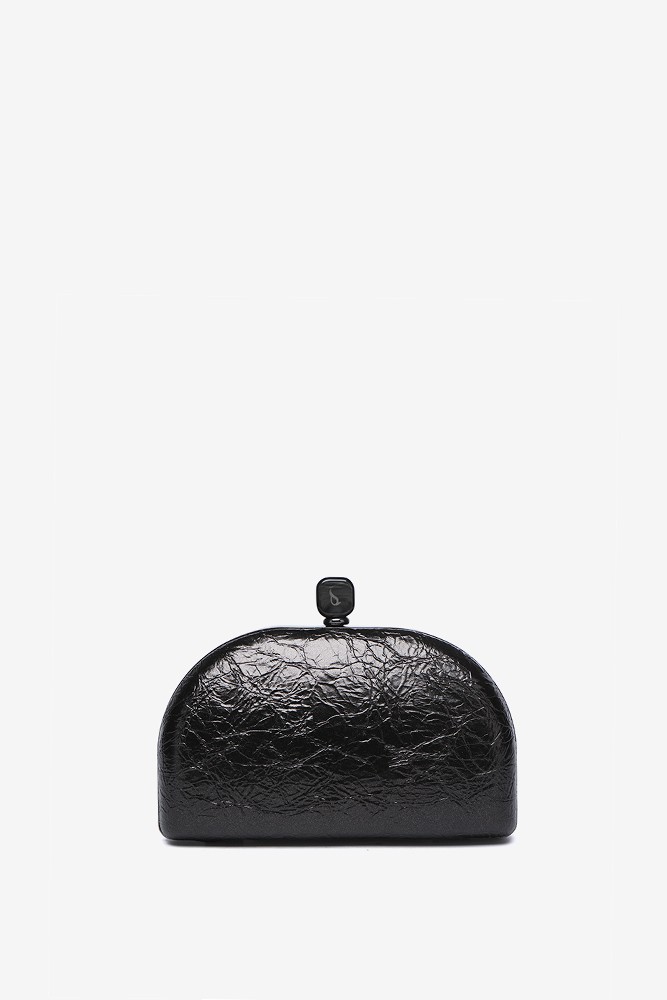 Abbacino Clutch de fiesta metalizado en negro En oferta