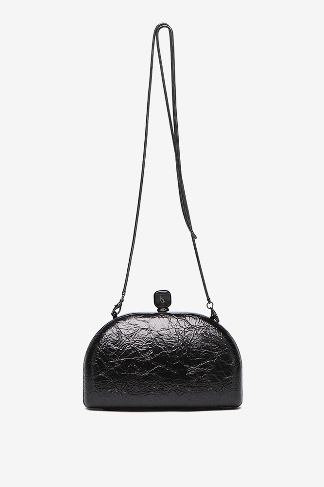 Abbacino Clutch de fiesta metalizado en negro En oferta