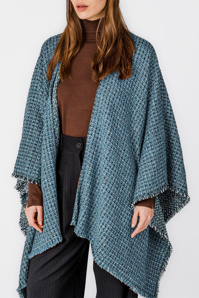 Abbacino Poncho en tonos azules Precio ultrabajo