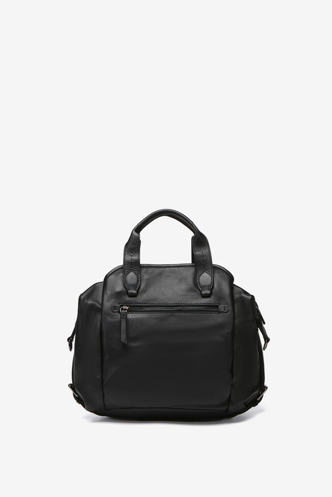 Abbacino Bolso bowling en piel negra Rebajas baratas