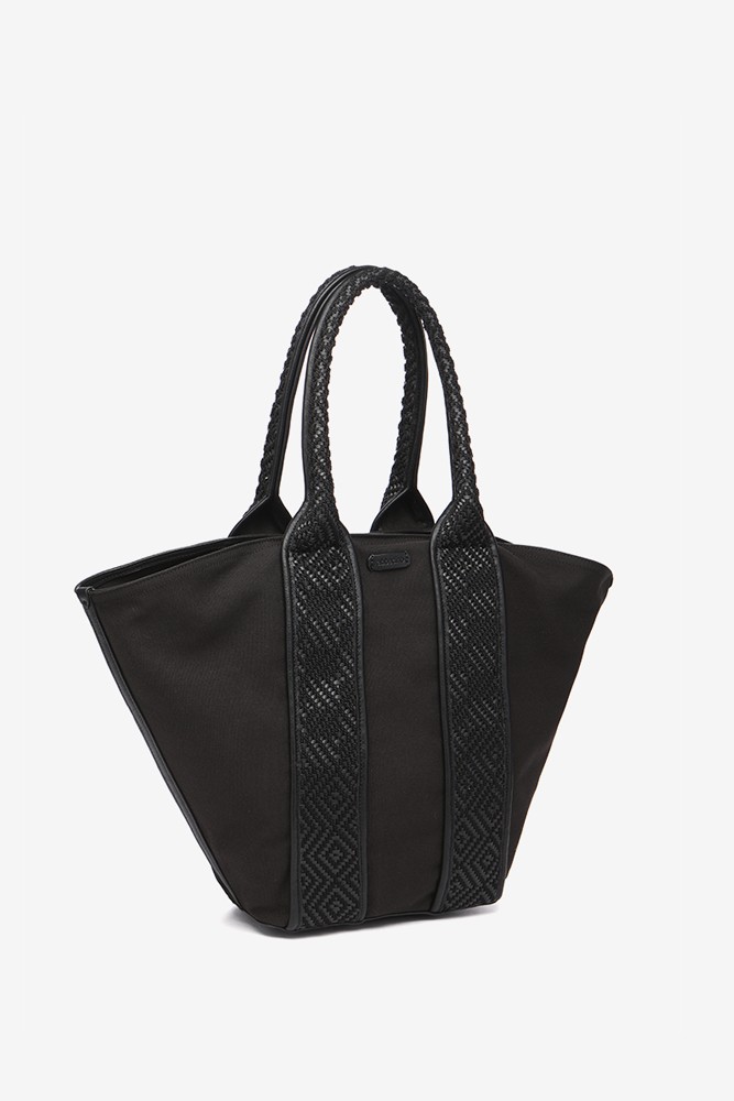 Abbacino Bolso shopper en materiales reciclados en negro