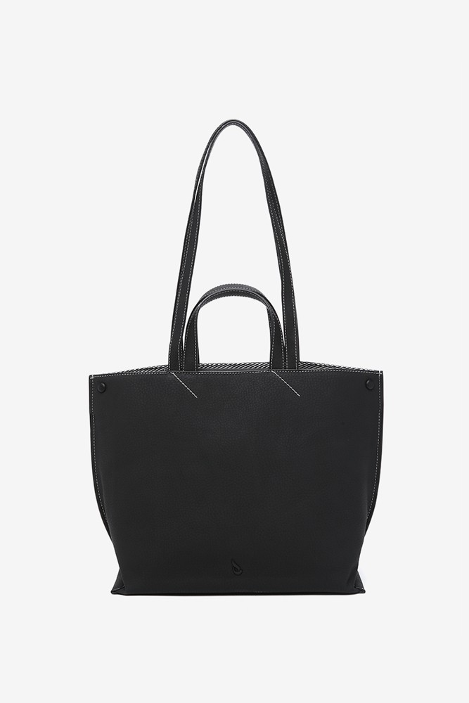 Abbacino Bolso shopper en materiales reciclados negro Tienda