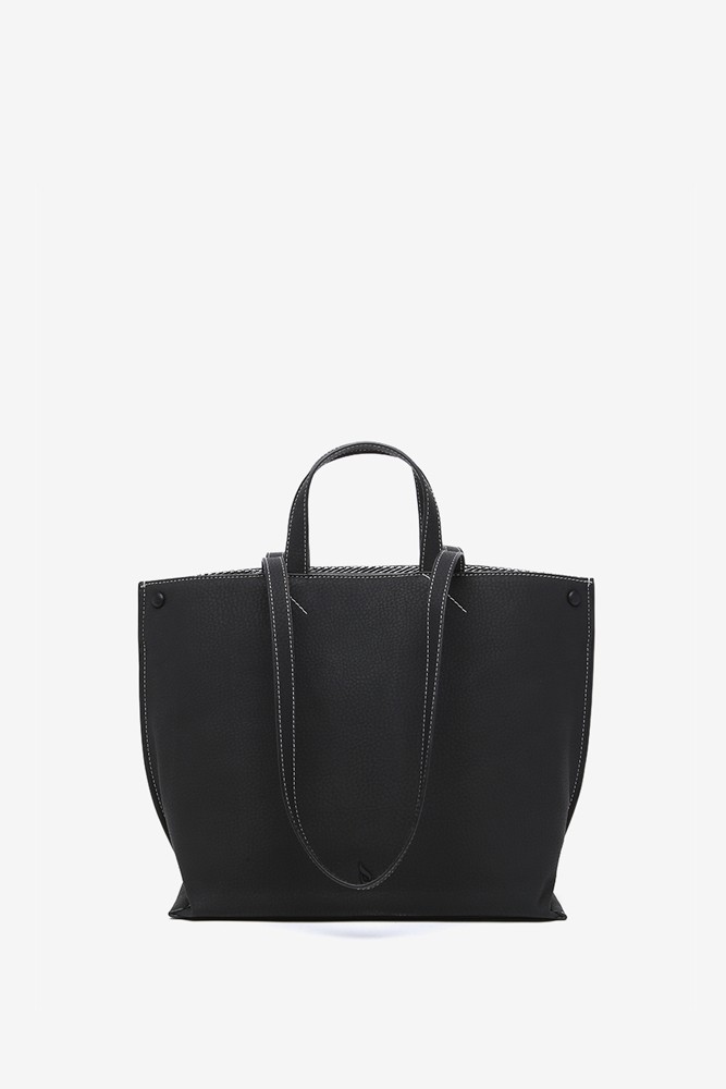 Abbacino Bolso shopper en materiales reciclados negro Tienda