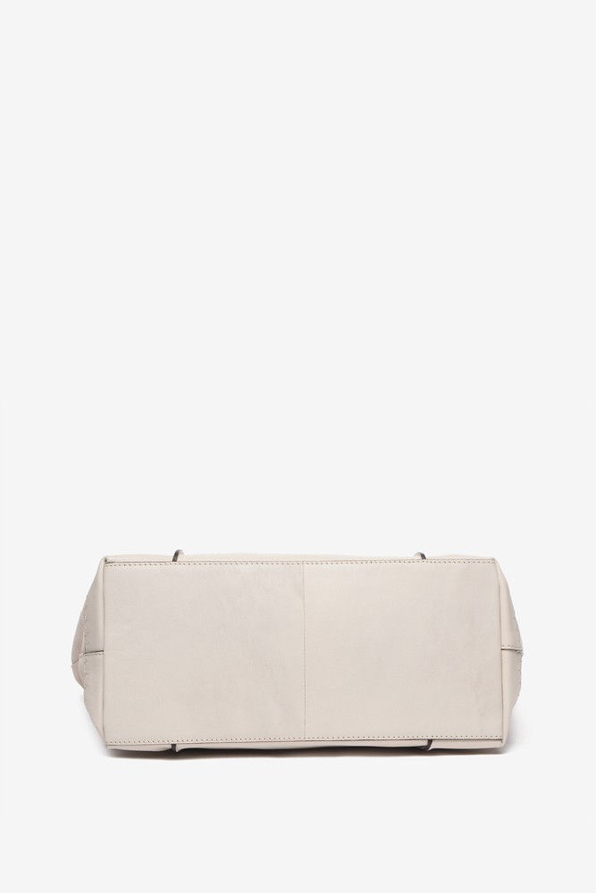 Abbacino Bolso shopper de piel en beige Mejor oferta