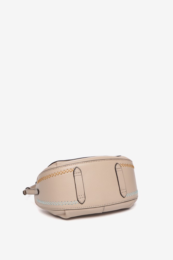 Abbacino Bandolera pequeña de piel en beige Envío gratis