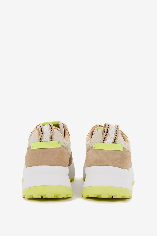 Abbacino Zapatilla de mujer estilo 'runner' en beige Últimos 3 días