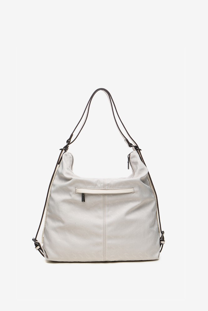 Abbacino Bolso-mochila de mujer con estampado en beige ÚLTIMAS EDICIONES