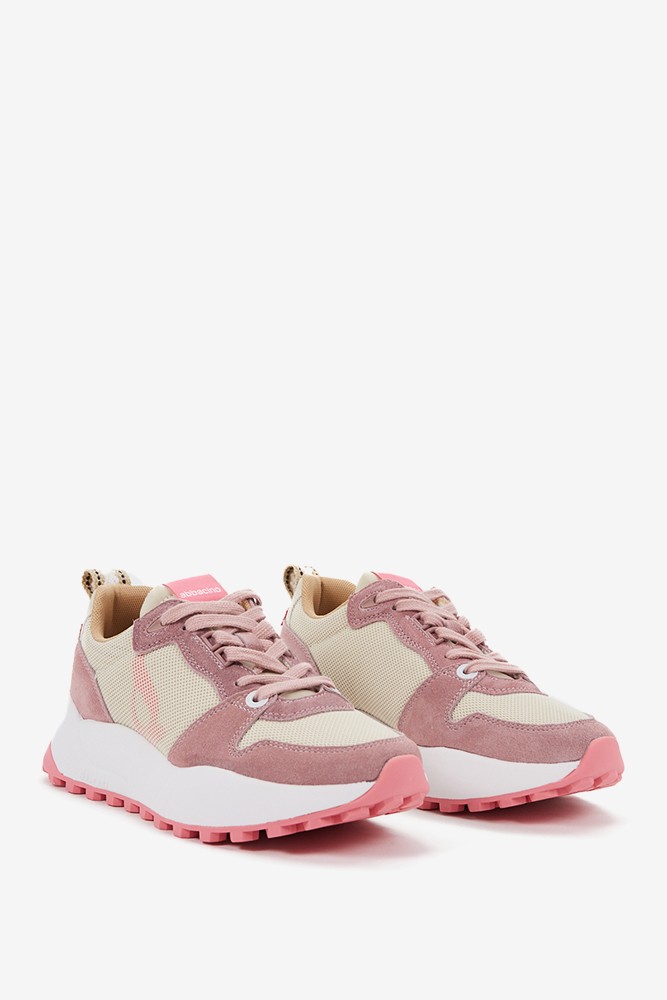 Abbacino Zapatilla de mujer estilo 'runner' en rosa Liquidación