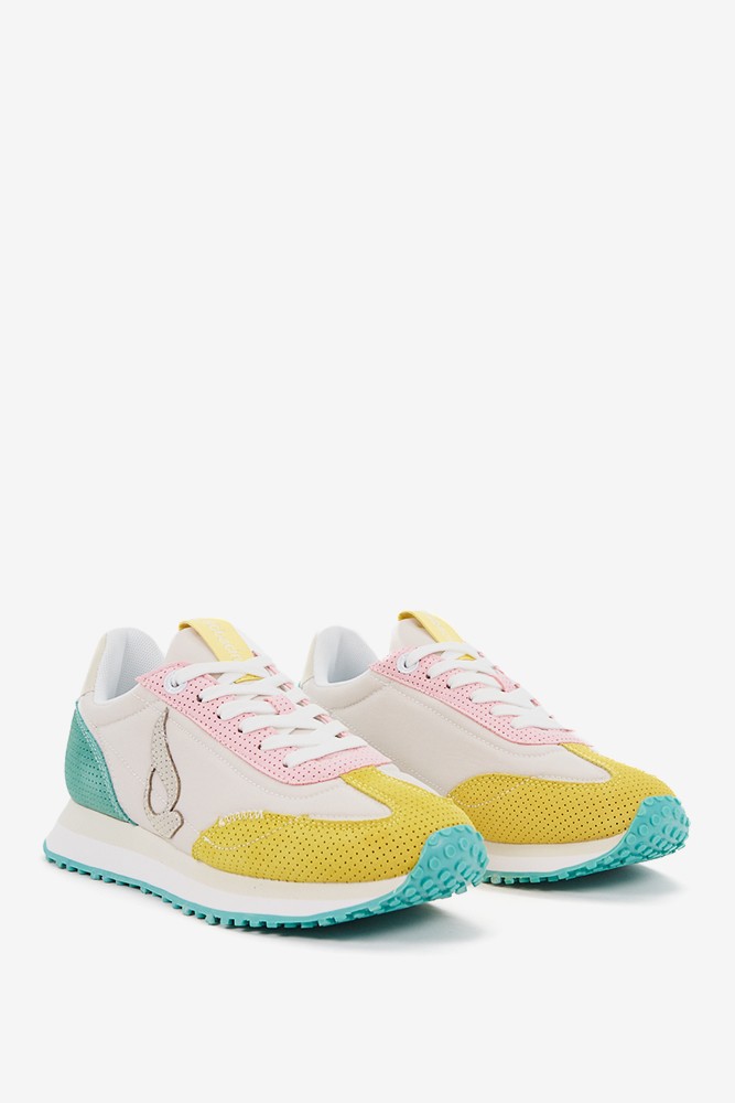Abbacino Zapatilla de mujer troquelada en gris Precios de Black Friday