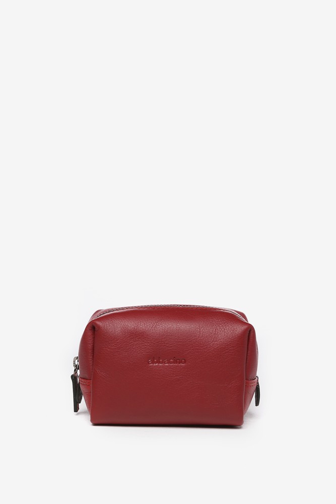 Abbacino Neceser mediano en piel roja Última moda