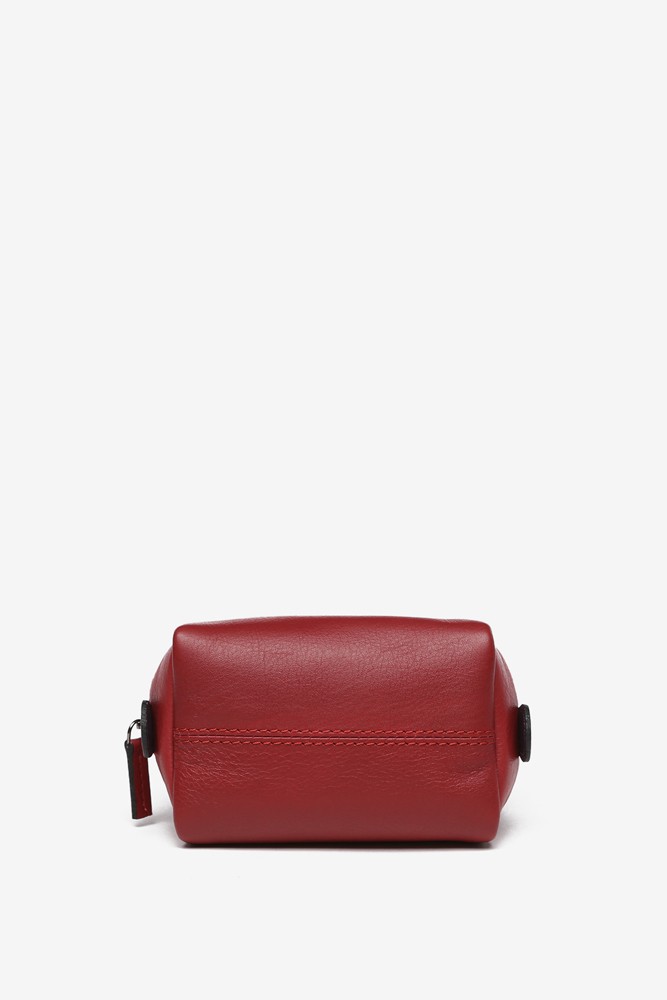 Abbacino Neceser mediano en piel roja Última moda