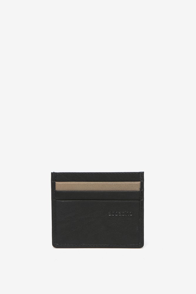 Abbacino Tarjetero en piel negra Descuento por venta flash
