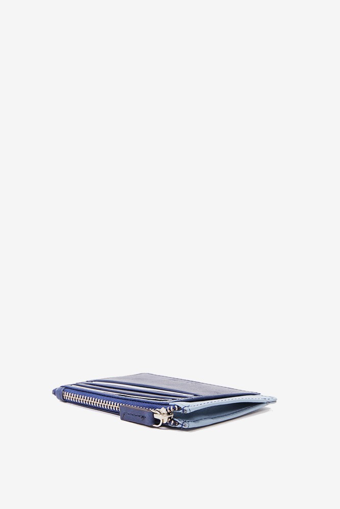 Abbacino Tarjetero-monedero de mujer en piel azul Outlet online