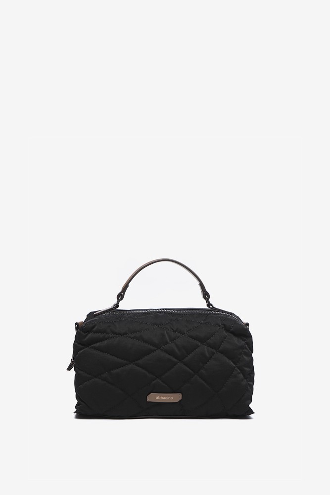 Abbacino Bandolera acolchada en materiales reciclados negro En oferta