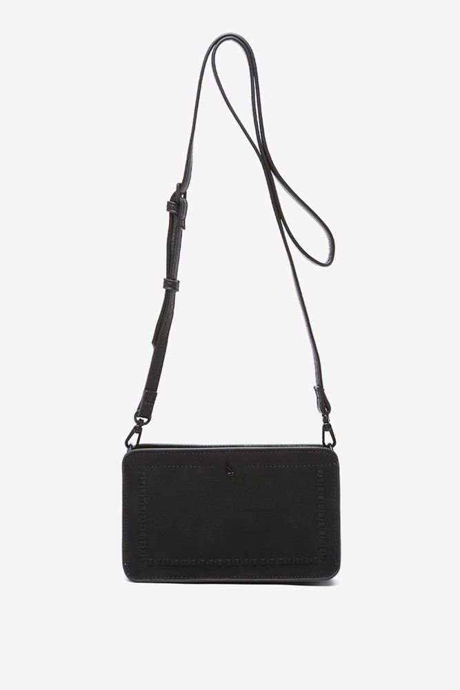 Abbacino Bandolera en materiales reciclados negro Gran oferta