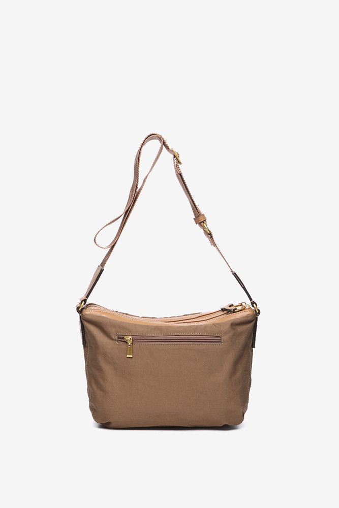 Abbacino Bandolera acolchada en materiales reciclados camel Ventas relámpago