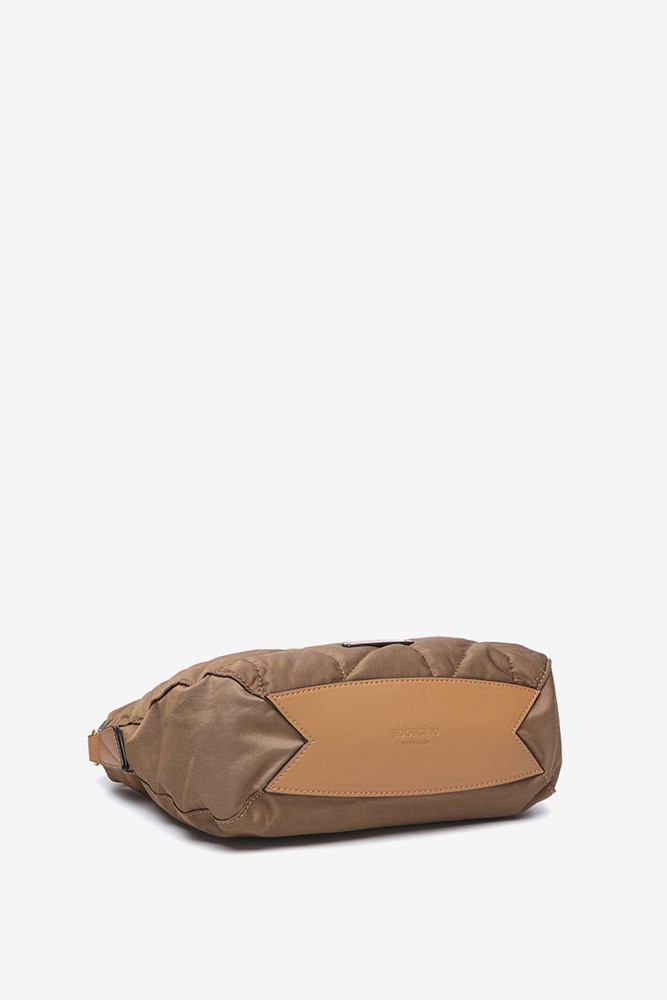 Abbacino Bandolera acolchada en materiales reciclados camel Ventas relámpago