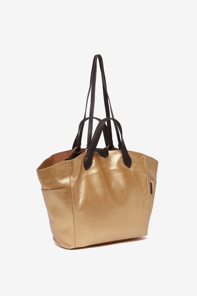 Abbacino Bolso shopper en piel dorada Tienda