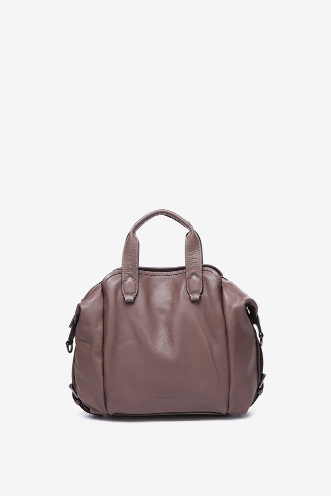 Abbacino Bolso bowling en piel taupe Liquidación