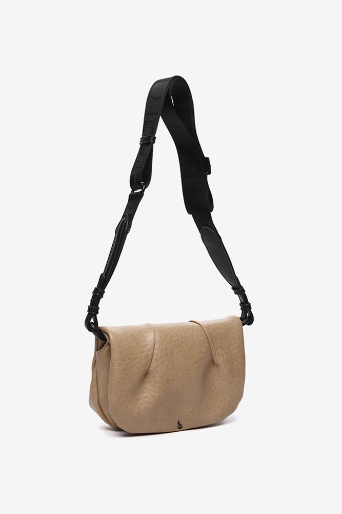 Abbacino Bandolera en materiales reciclados beige