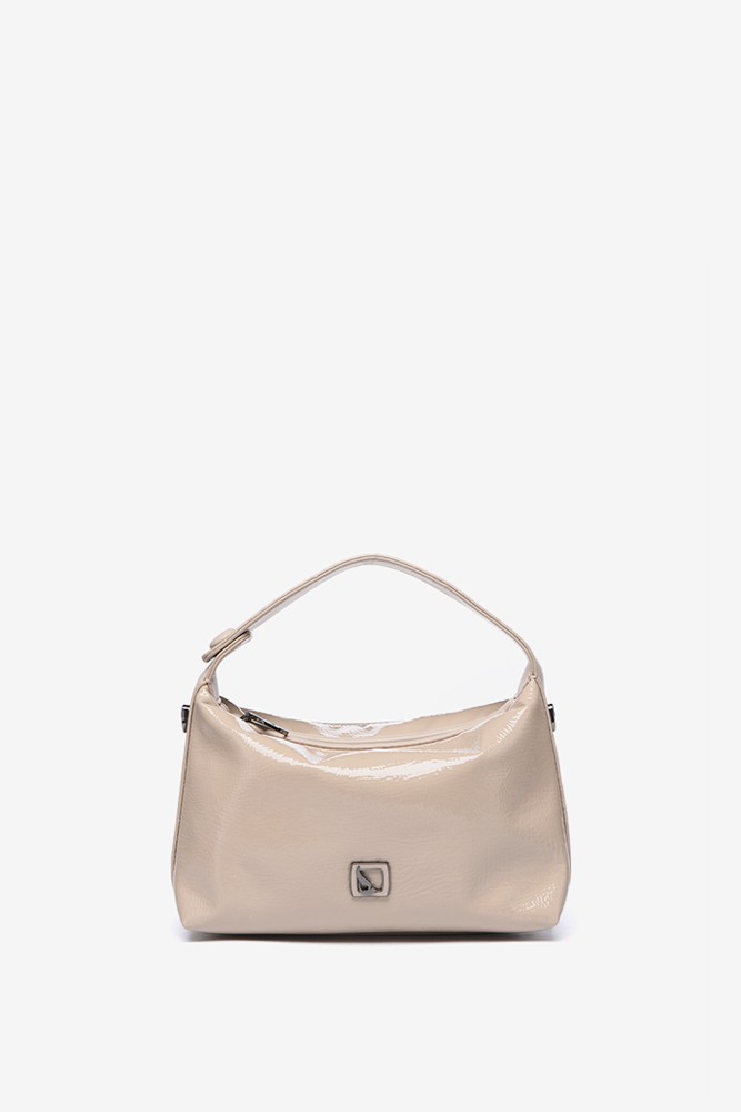 Abbacino Bolso de hombro pequeño en charol beige Rebajas online