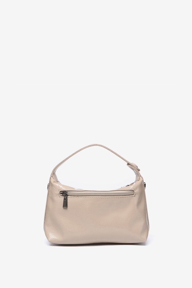 Abbacino Bolso de hombro pequeño en charol beige Rebajas online