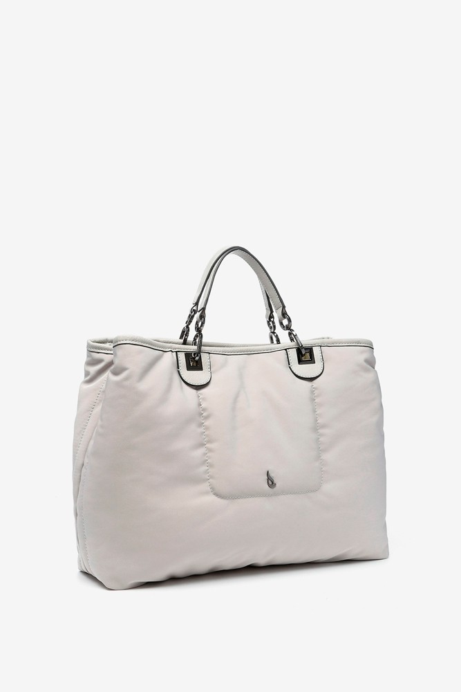 Abbacino Bolso de mano grande de nylon en beige Rebajas top