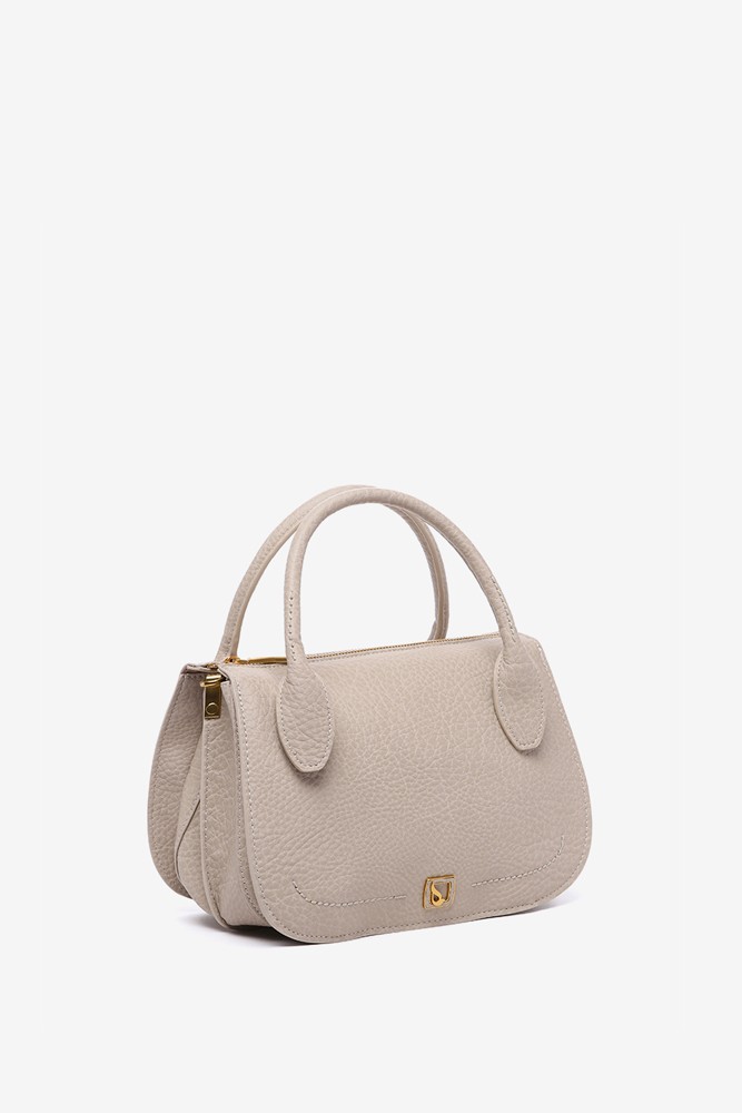 Abbacino Bolso de mano en materiales reciclados beige