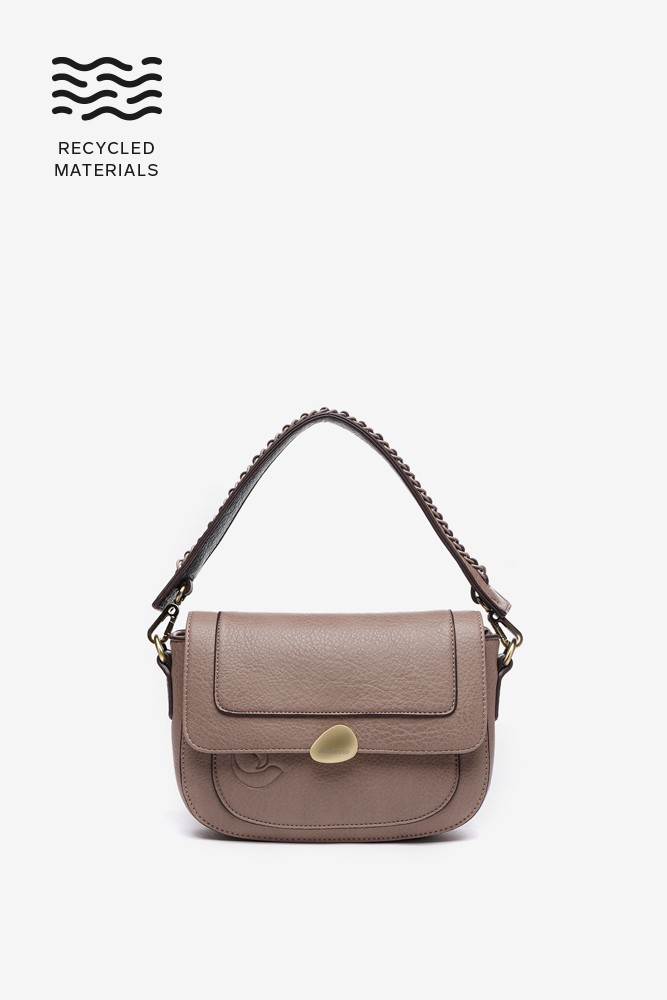 Abbacino Bolso de hombro en materiales reciclados taupe Oferta especial