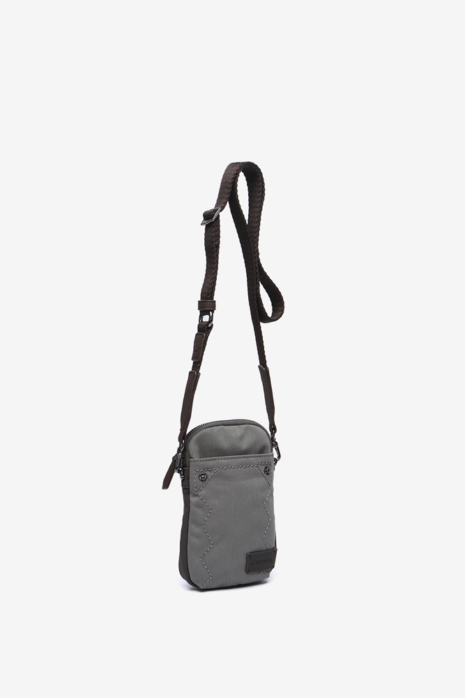 Abbacino Bolso para el móvil en materiales reciclados gris