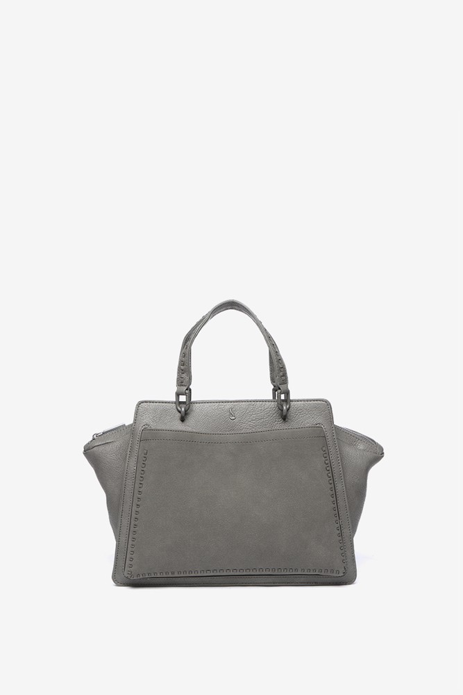 Abbacino Bolso de mano en materiales reciclados gris COMPRAR AHORA