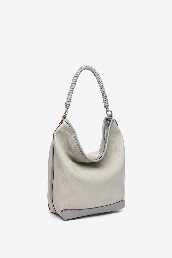 Abbacino Bolso de hombro en materiales reciclados en gris