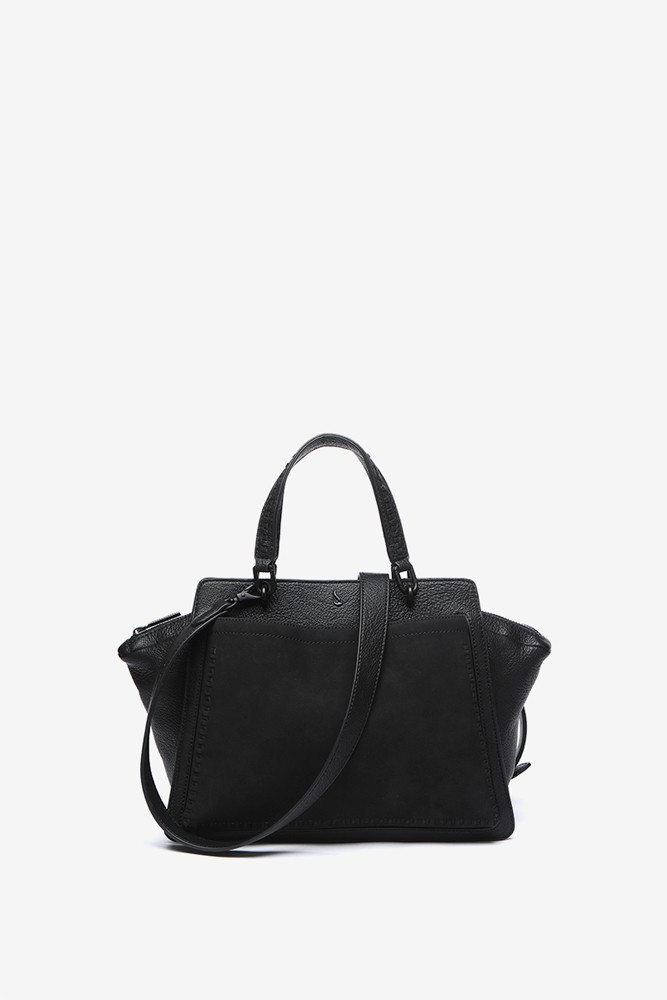 Abbacino Bolso de mano en materiales reciclados negro Envío internacional gratuito