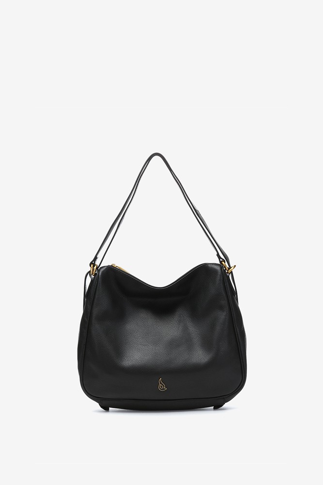 Abbacino Bolso - mochila en piel negra Precios de Black Friday
