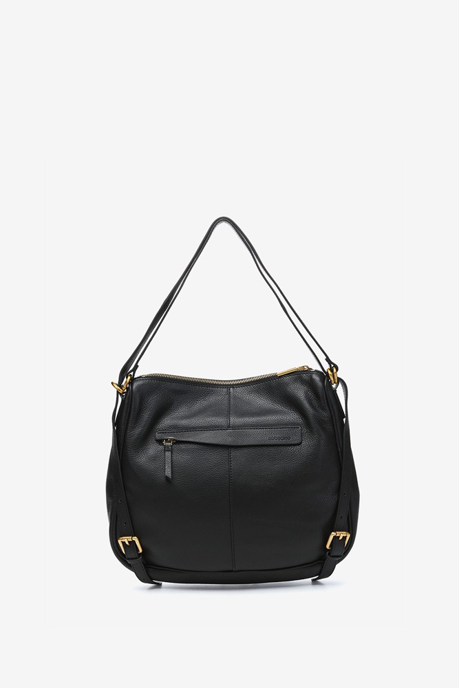Abbacino Bolso - mochila en piel negra Precios de Black Friday