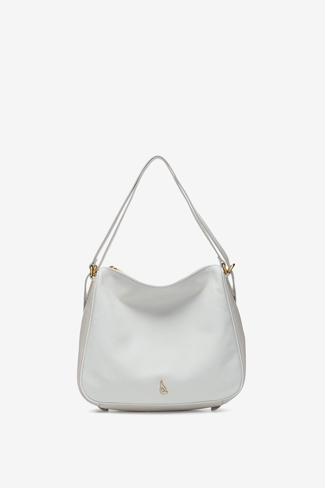 Abbacino Bolso - mochila en piel blanca En oferta