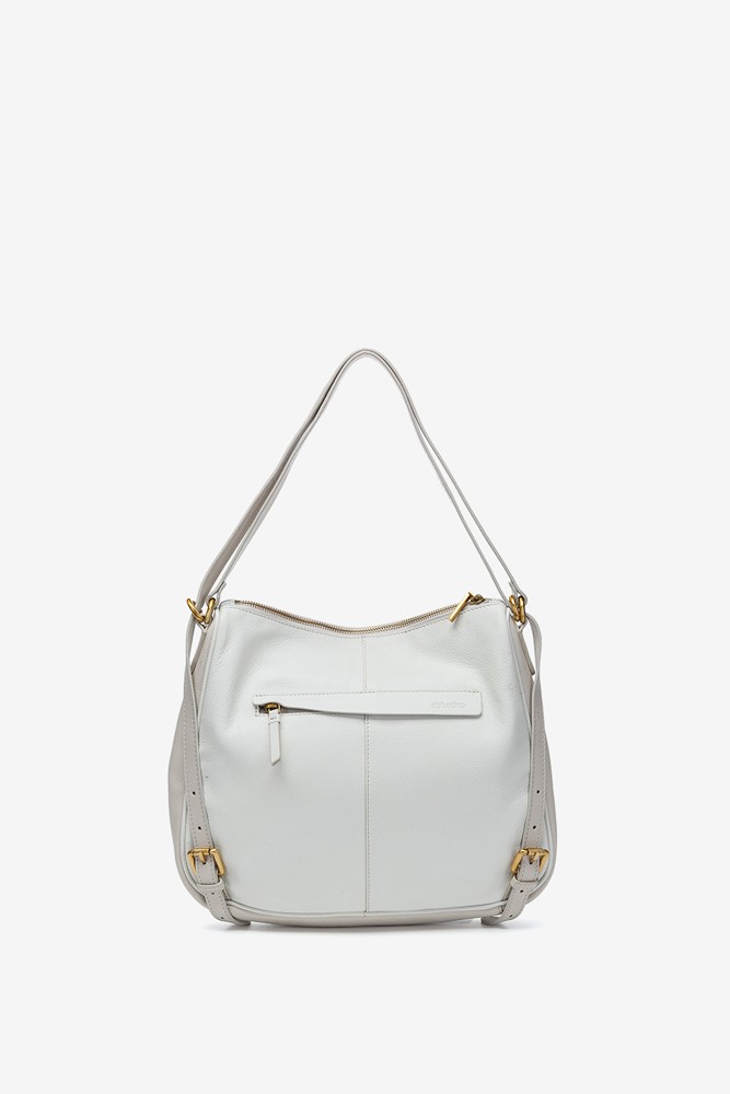 Abbacino Bolso - mochila en piel blanca En oferta