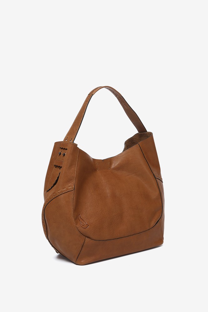 Abbacino Bolso de hombro en piel cognac