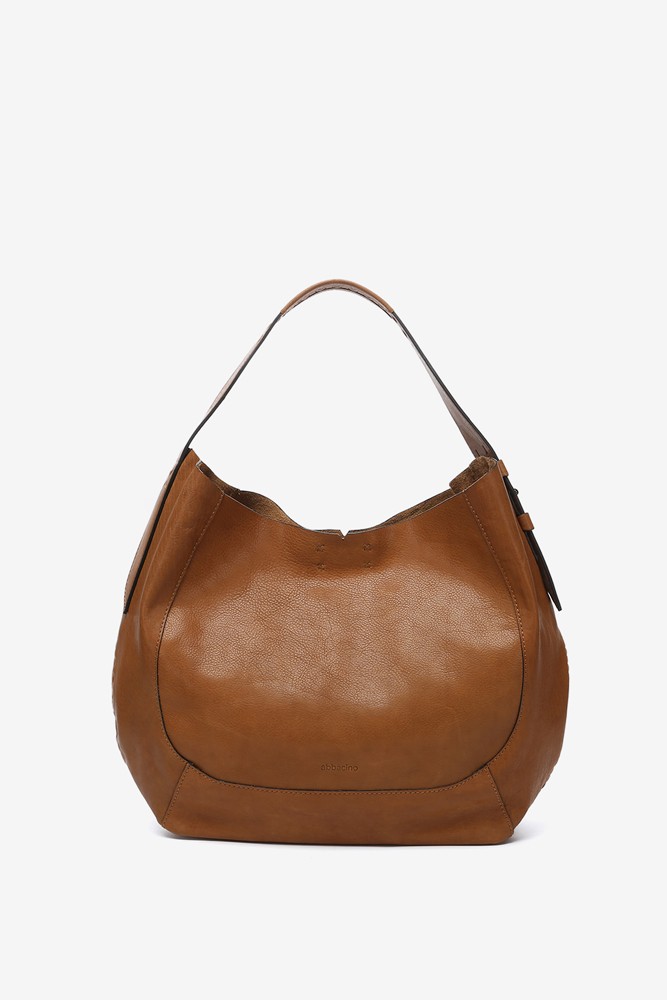Abbacino Bolso de hombro en piel cognac Descuentos del mes