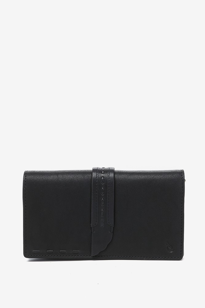 Abbacino Bandolera mini en piel negra Descuento por venta flash