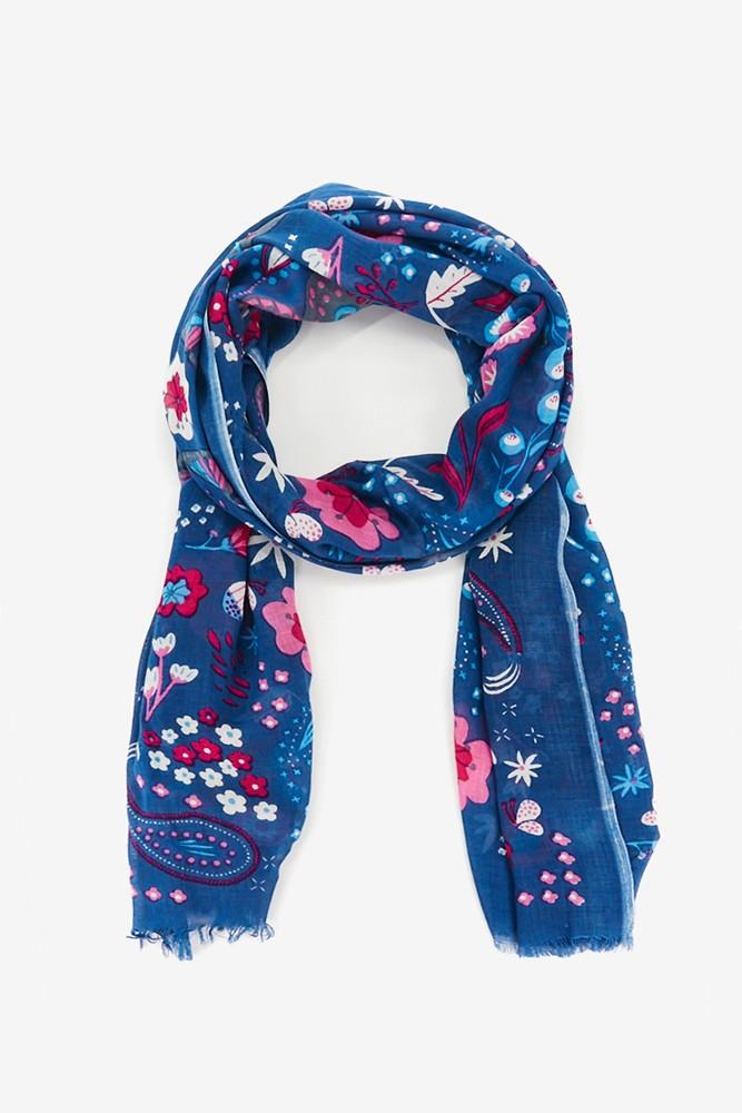 Abbacino Pañuelo de mujer con estampado boho en azul
