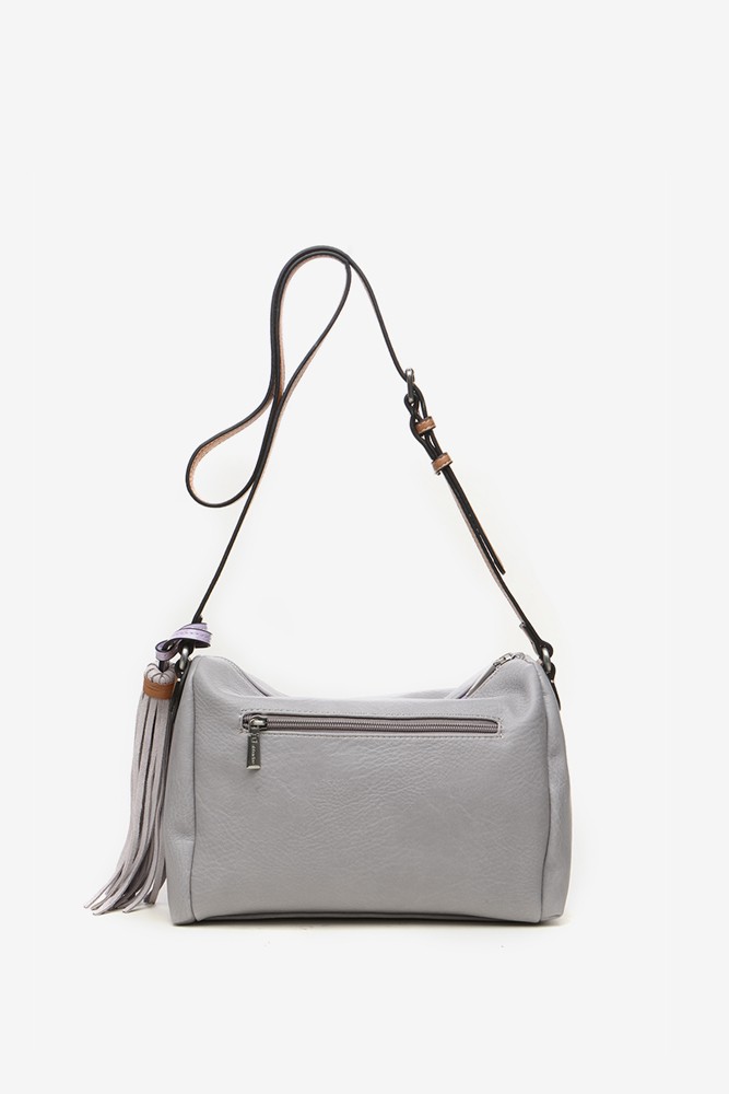 Abbacino Bandolera de mujer con borla en gris Oferta exclusiva
