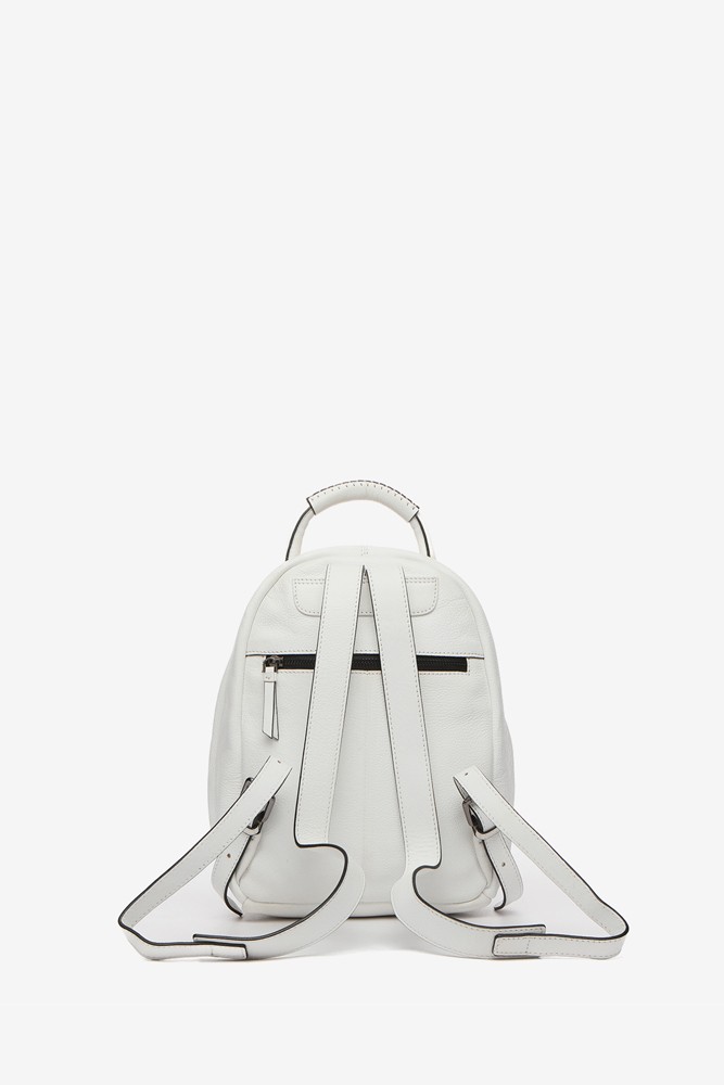 Abbacino Mochila de piel en blanco Liquidación