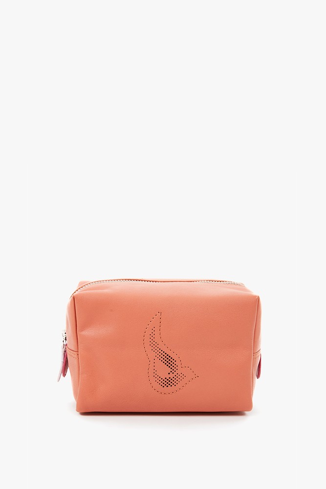 Abbacino Neceser grande de piel en naranja En oferta
