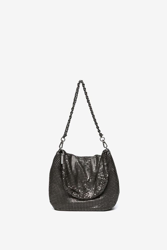 Abbacino Bolso de hombro en malla metálica plata En oferta