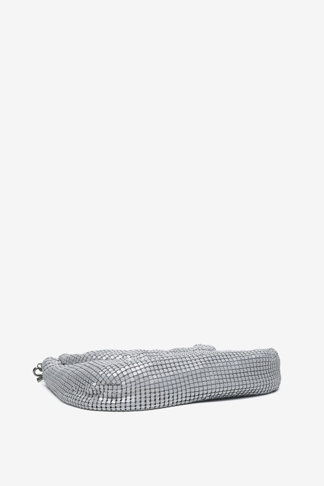 Abbacino Bolso de hombro en malla metálica blanca Gran oferta