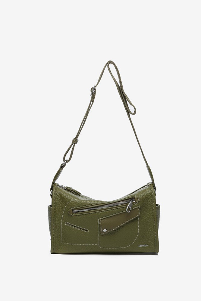 Abbacino Bandolera en materiales reciclados verde Rebajas online
